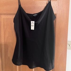 Express Black Satin Camisole